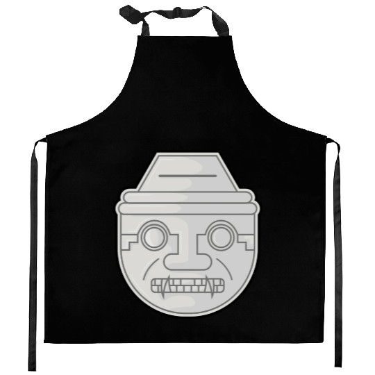 Colombian San Agustin Pre Columbus Indigenous Kitchen Aprons