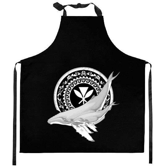 Kanaka Maoli humpback whale Kitchen Aprons