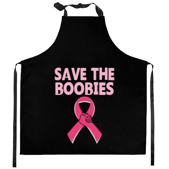 Save The Boobies Kitchen Aprons