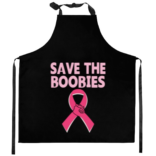 Save The Boobies Kitchen Aprons