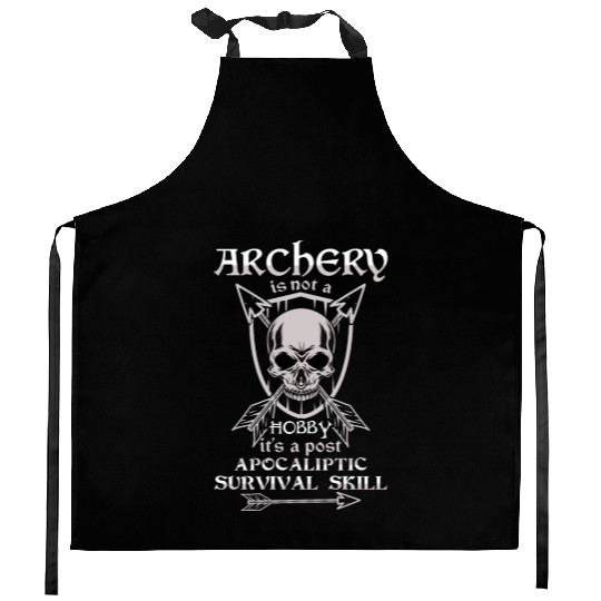 Cool Archery Archer Outdoor Hunting Bow Arrow Kitchen Aprons