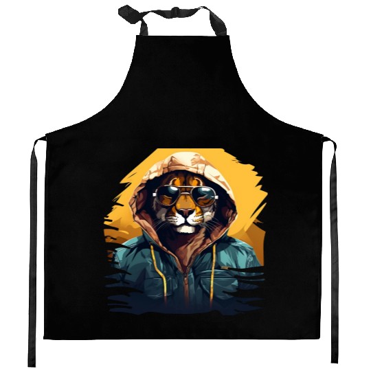 Mountain Lion Street Style | Mountain Lion Lovers Kitchen Aprons