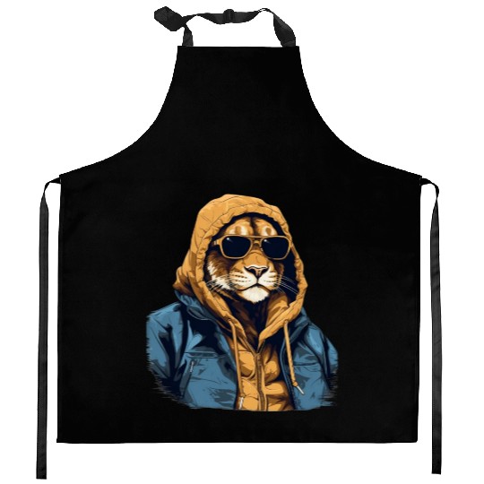 Mountain Lion Street Style | Mountain Lion Lovers Kitchen Aprons