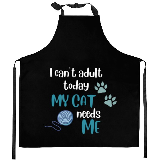 Cat Meme Funny Kitchen Aprons