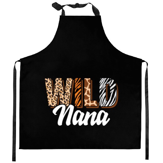 Wild Nana Zoo Born Two Be Wild B-Day Safari Kitchen Aprons