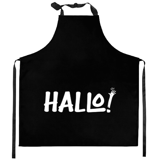 Hello Hi Hey Hallo Howdy Yoo Hoo Kitchen Aprons
