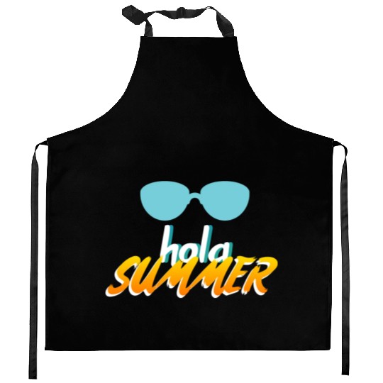 hola summer Kitchen Aprons