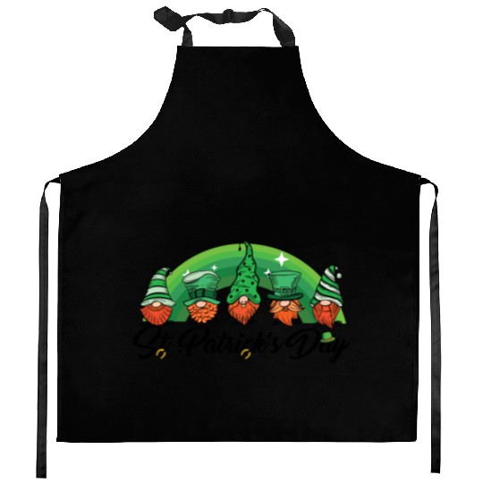 Saint Patrick s Day Horseshoe Clover Shamrock Kitchen Aprons