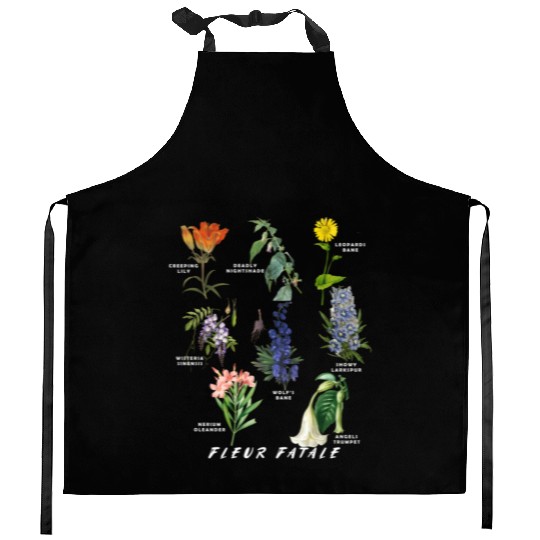 Botanist Gardening Fleur Fatale Poison Botaal Kitchen Aprons