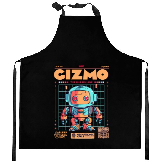 Gizmo Mecha Kitchen Aprons