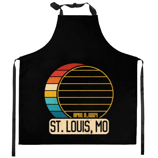 Total Solar Eclipse Missouri St. Louis EclipseSt. Kitchen Aprons
