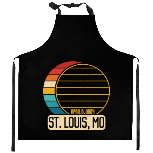 Total Solar Eclipse Missouri St. Louis EclipseSt. Kitchen Aprons
