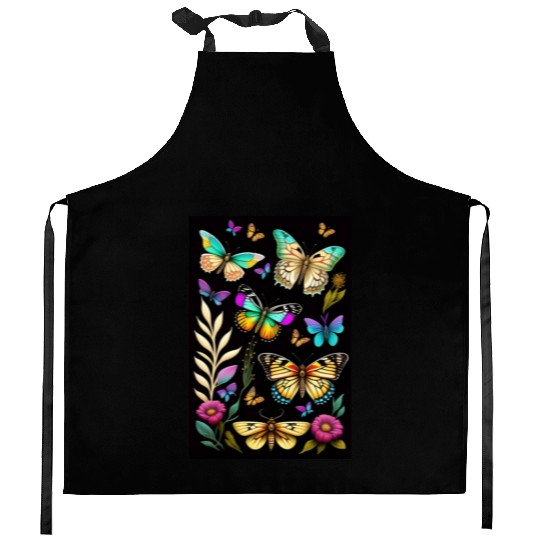 Vibrant Spectrum Kitchen Aprons