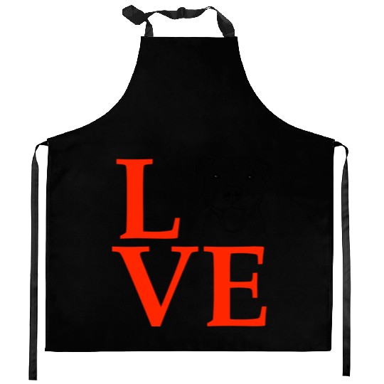 Pit Bull Love Pittie Love Kitchen Aprons