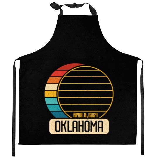 Total Solar Eclipse Oklahoma April 28 2024 Eclipse Kitchen Aprons