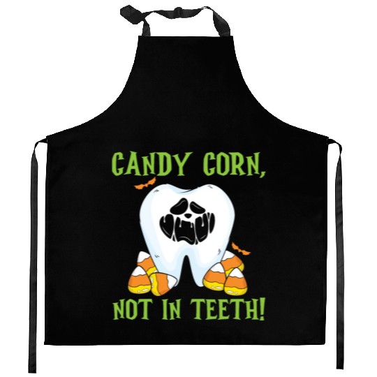 Candy Corn, Not in Teeth! Kitchen Aprons