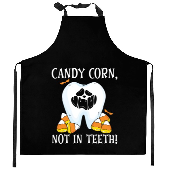 Candy Corn, Not in Teeth! Kitchen Aprons
