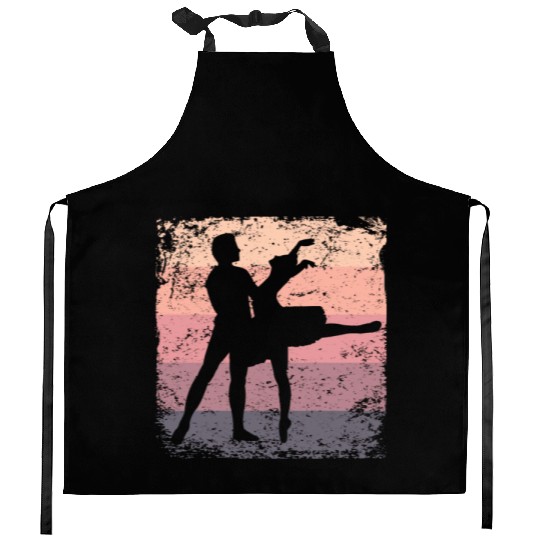 Ballet Dance Couple Vintage Ballerina Kitchen Aprons