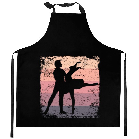 Ballet Dance Couple Vintage Ballerina Kitchen Aprons