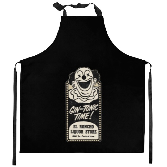 Vintage Clown Liquor Store South Central Kitchen Aprons