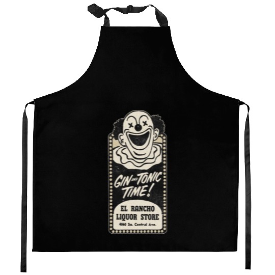 Vintage Clown Liquor Store South Central Kitchen Aprons