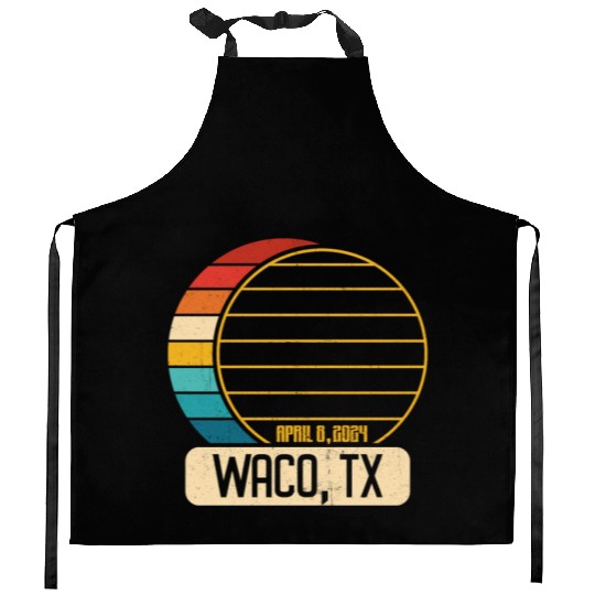 Total Solar Eclipse Texas Waco April 28 2024 Kitchen Aprons
