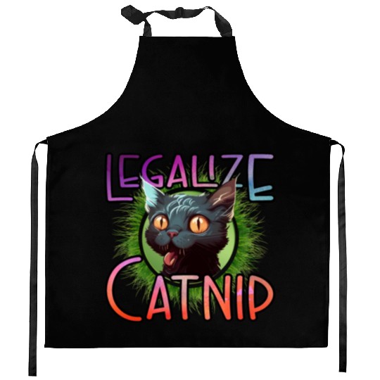 Legalize Catnip Kitchen Aprons