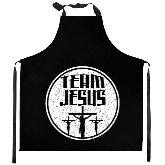 Team Jesus Love Jesus Christian Christmas Kitchen Aprons