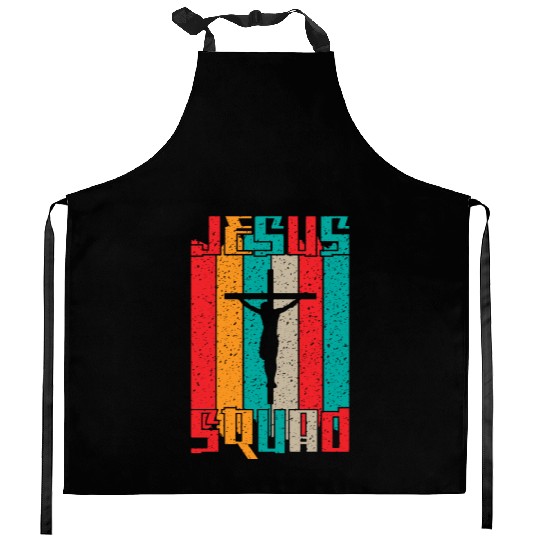 Jesus Squad Love Jesus Christian Christmas Kitchen Aprons