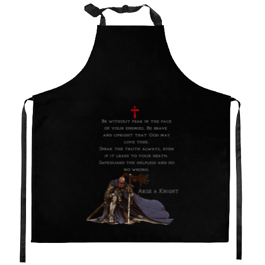 Knights Templar Christian Religious Warrior Oath Kitchen Aprons