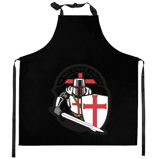 Crusader 'in Hoc Signo Vinces ' Knights Templar Kitchen Aprons