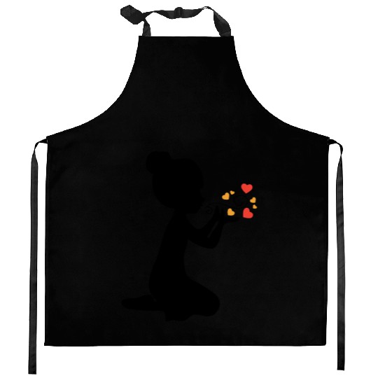 Gifts For Women - I LOVE YOU Kitchen Aprons