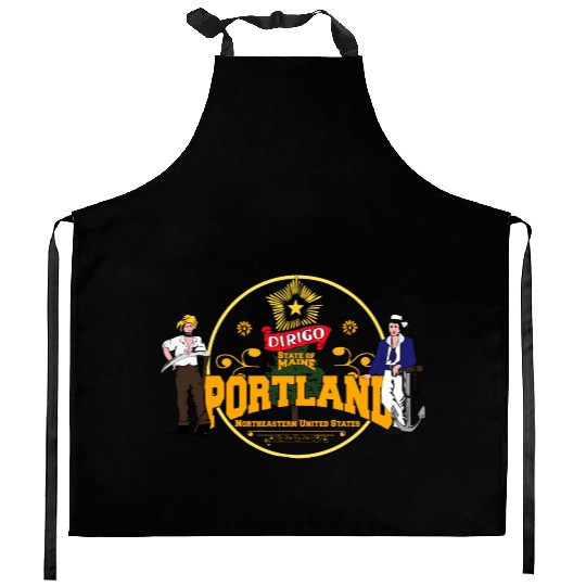 Portland - State of Maine Kitchen Aprons