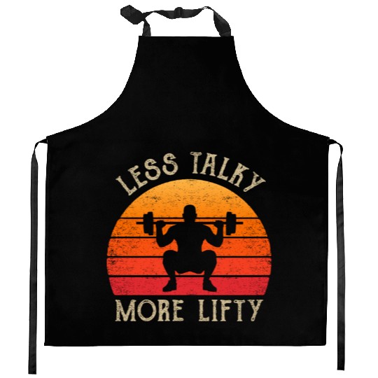 Cool Gym Clothing Retro Colours Bodybuilding Kitchen Aprons