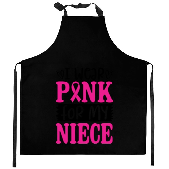 I Wear Pink For My Niece Kitchen Aprons