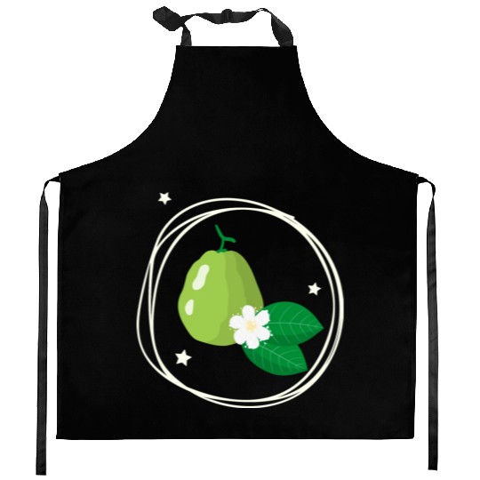 Guava With Flower And Leaves Kitchen Aprons