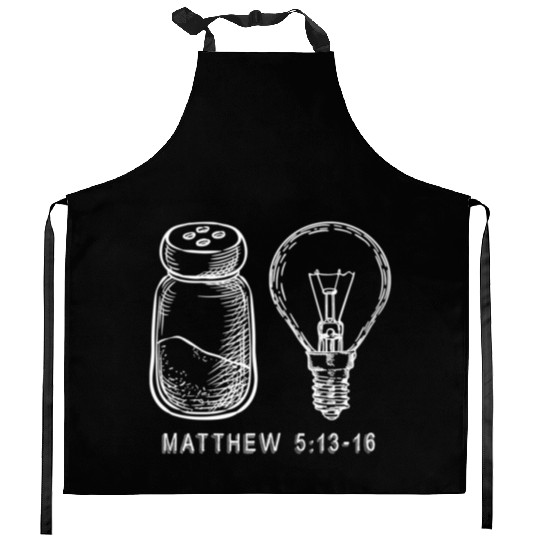 Bible Verse Salt And Lamp You Are The Light Of Kitchen Aprons