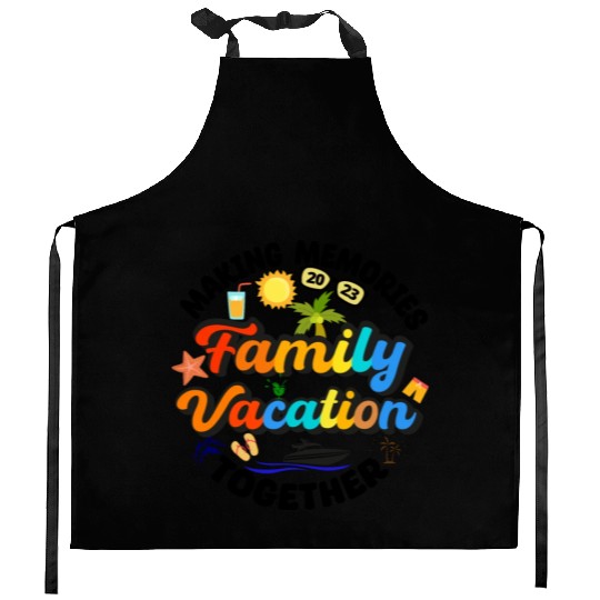 family vacation 2023 - cruise squad - funny cruise Kitchen Aprons