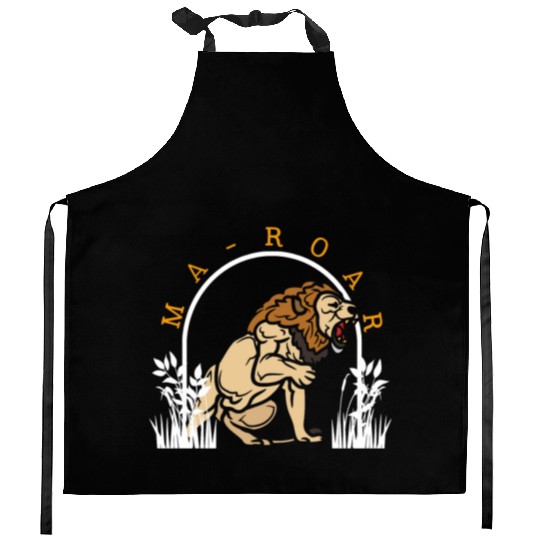 Passover Maror Kitchen Aprons, Ma-Roar Lion Of Judah