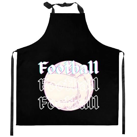 Football is life , sport lover Kitchen Aprons
