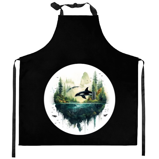 Orca SeaScape Kitchen Aprons