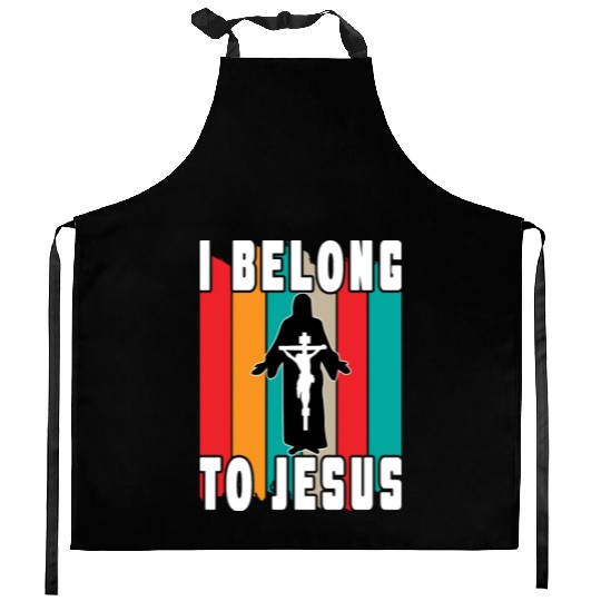 I Belong To Jesus Love Jesus Christian Christmas Kitchen Aprons