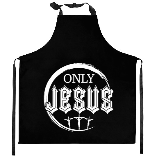Only Jesus Love Jesus Christian Christmas Kitchen Aprons