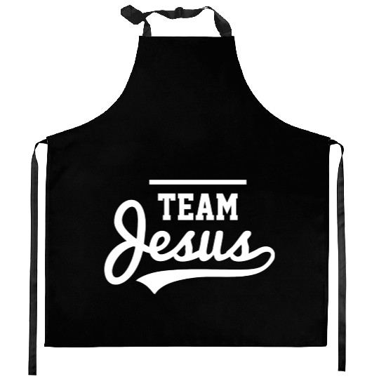 Team Jesus Love Jesus Christian Christmas Kitchen Aprons
