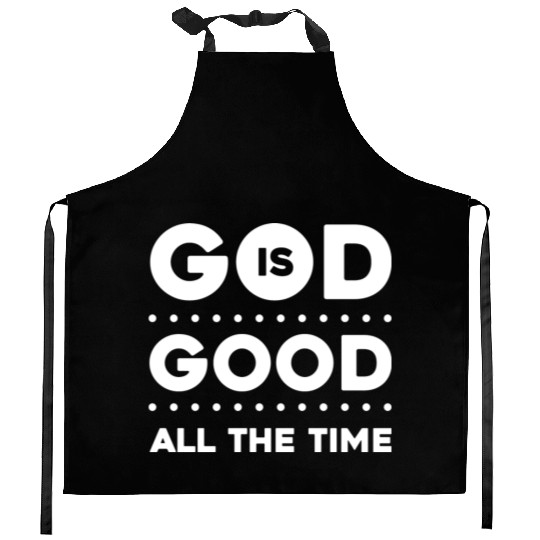 God Is Good Love Jesus Christian Christmas Kitchen Aprons