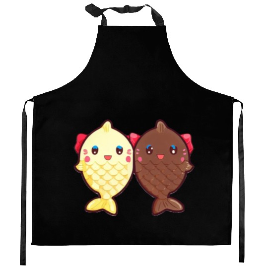 Taiyaki Cute Fish Japanese Sweet Ice Cream Dessert Kitchen Aprons