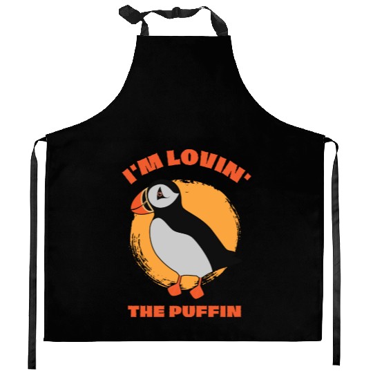 Lovin The Puffin Bird Lover Puffins Kitchen Aprons
