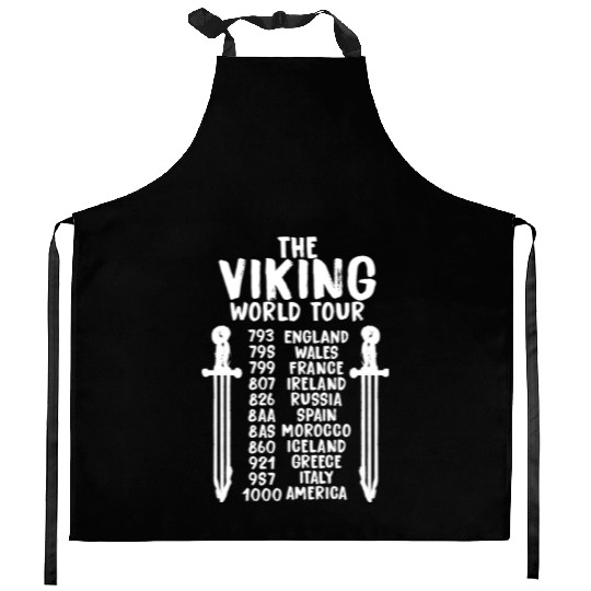 The Viking World Tour Kitchen Aprons