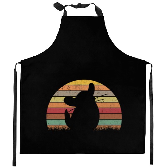 Chinchilla Retro Cotton Mouse Vintage Kitchen Aprons