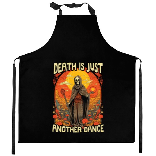 Dia De Los Muertos Sugar Skull Mexican Holiday Kitchen Aprons